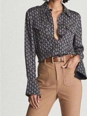 Reiss Lola blouse (navy)